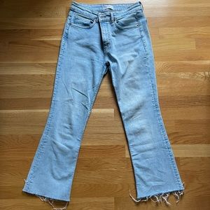 Zara Cropped Flare Jeans Size 8